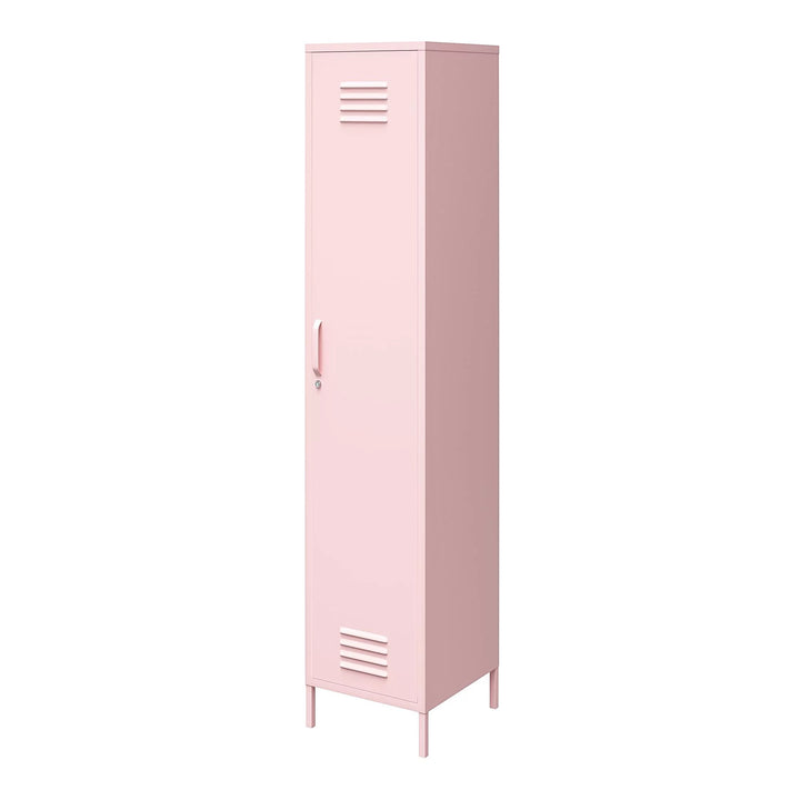 1-Door Tall Single Metal Locker Style Storage Cabinet