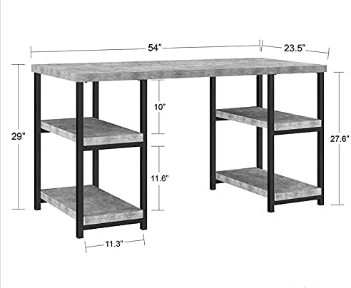 Ameriwood Home Ashlar Desk, Weathered Oak