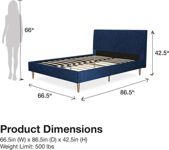 Mr. Kate Daphne Upholstered Bed with Headboard