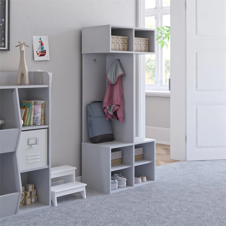 Ameriwood Home Charli Kid's 6 Cube Storage, Dove Gray